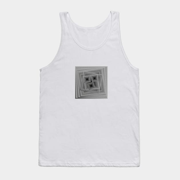 Box in Box Grey Tank Top by pASob